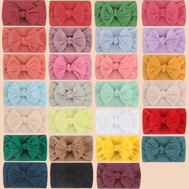 Baby Baby Hair Accessories Soft and Comfortable Nylon Bow Hair Band Children's Accessories Cute Princess Hair Band Ins