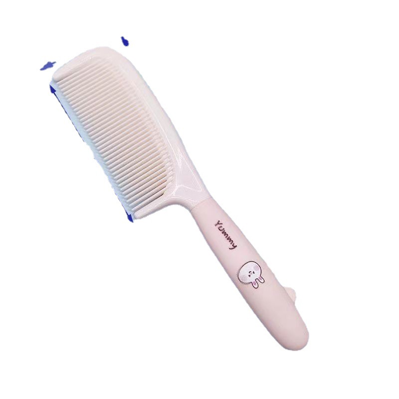Cartoon comb cute silicone plastic straight hair home student girl portable dense tooth hair comb wholesale
