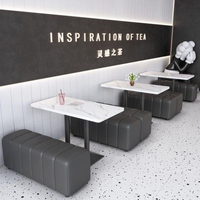 Restaurant Wall-Mounted Booth Sofa, Cafe, Milk Tea Shop, Book Bar, Tables and Chairs, Industrial Style Commercial Backless Bench Factory