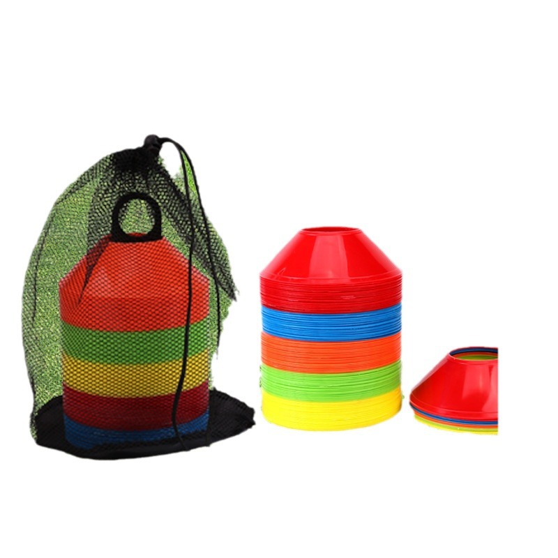 Football Training Sign Disc Round Mouth Sign Road Sign Road Obstacle Agility Training Cone Small Roadblock