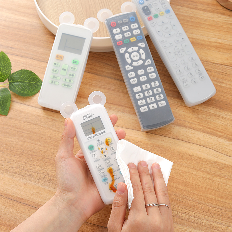 New Bear with Luminous Transparent Silicone Remote Control Protective Cover Air Conditioning TV Remote Control Cover Dust Cover