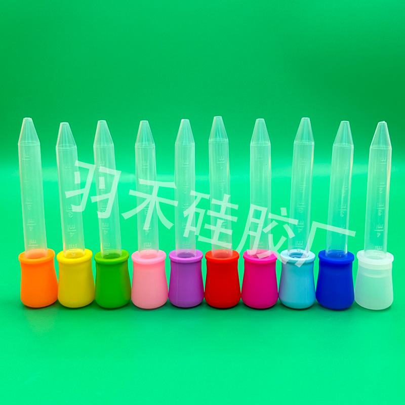 Strong suction children's feeding dropper food grade silicone cross-border hot sale 5ml scale multi-functional silicone dropper