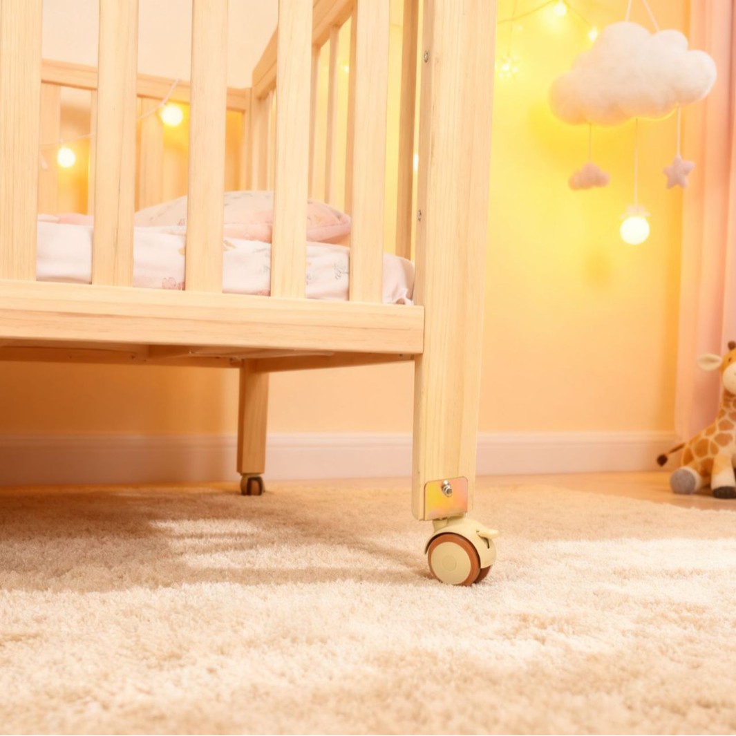 [Customizable] Size Can Be Customized, Solid Wood, No Installation Required, Easy to Store, Foldable Baby Crib