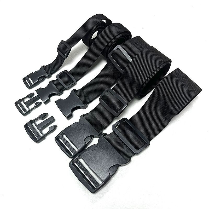 Non-elastic buckle strap adjustable and fixed multifunctional plastic buckle webbing strap storage tightening strap