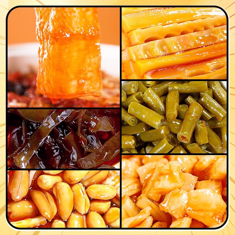 Fresh Date Fragrant Snail Noodles with Rich Soup, Large Slices of Dried Tofu, Instant Sour Bamboo Shoots, Snail Noodles, Rice Noodles, Guangxi