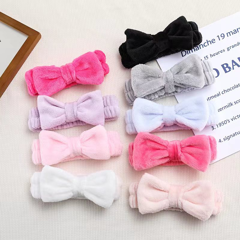 Повязка на голову из кораллового флиса женская для макияжа умывания специальная высококачественная повязка для головы