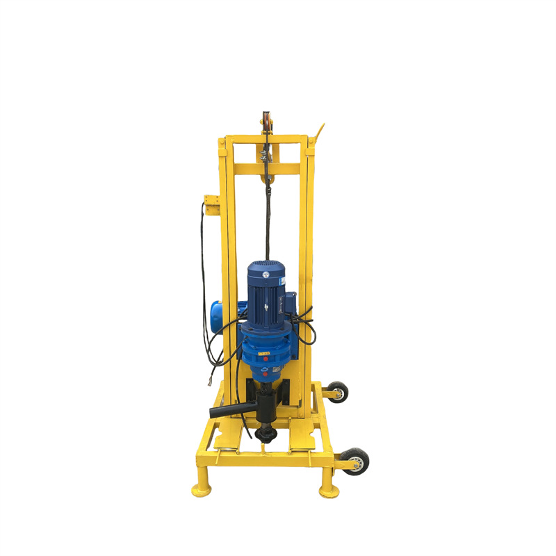 Small Household Electric Drilling Rig, Civilian Drilling Equipment, Fully Hydraulic 100m Drilling Rig, Electric Water Well Drilling Rig