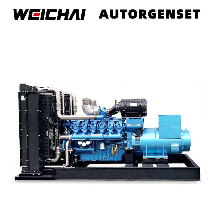 Cross-Border Mining Fully Automatic Three-Phase 600Kw Weichai Baudouin Outdoor Silent Diesel Generator Set High Power