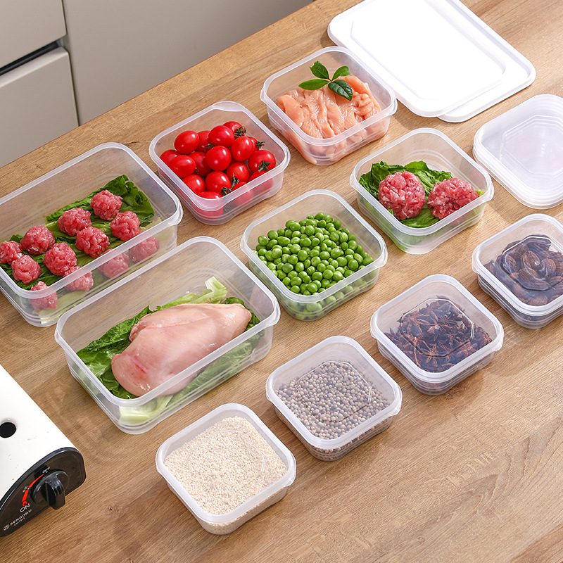 Refrigerator Frozen Meat Storage Box Food-Grade Special Quick-Frozen Meat Packaging Box Sealed Refrigerated Heating Meal Preparation Crisper