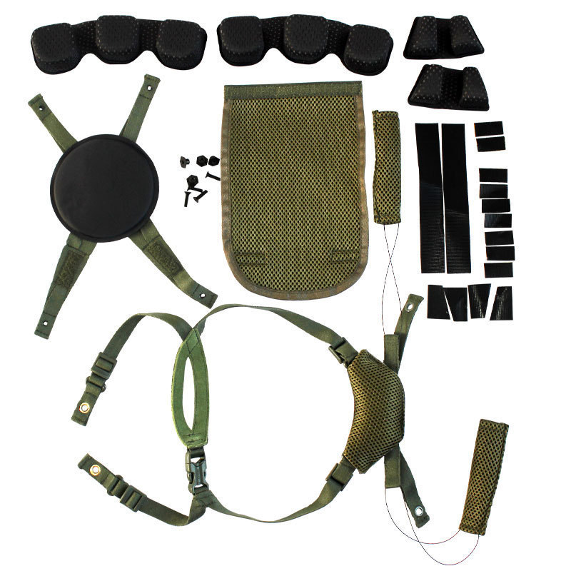 Подвесная система подкладки шлема M19 Поролоновая подушка Новый комплект подкладки шлема с липучкой и крепежными винтами