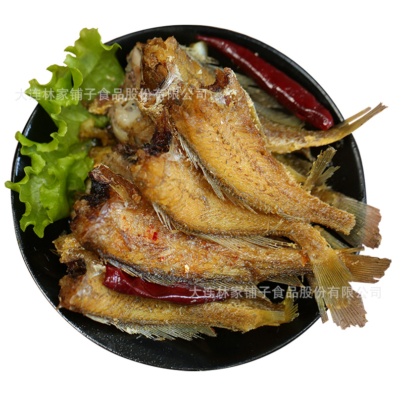 Linjiapu crispy spicy yellow croaker canned 168g * 6 cans rice and bibimbap instant meal glass bottle