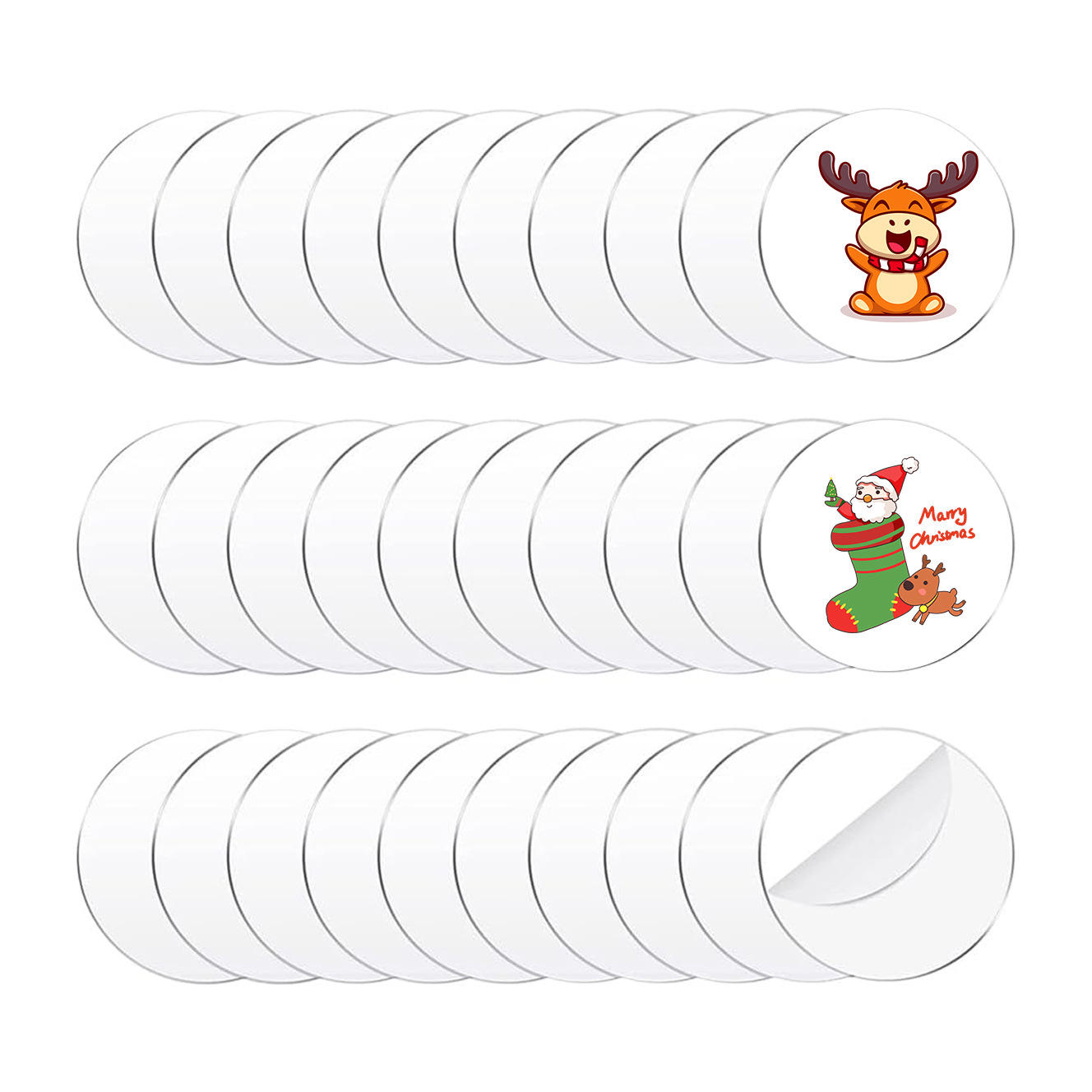 2mm Transparent Acrylic Round Cake Plate Blank Disc Valentine's Day Christmas Easter Decoration DIY Ready Stock