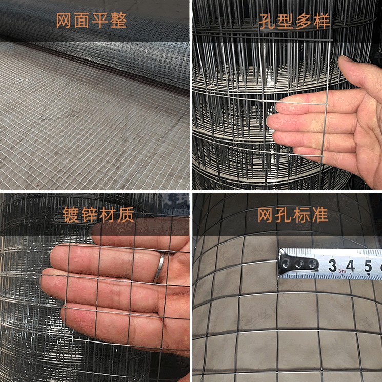 Galvanized Welded Mesh Construction Insulation Wall Mesh Ultra-Fine Anti-Crack Plastering Mesh Hanging Mesh Roll Export Steel Wire Mesh