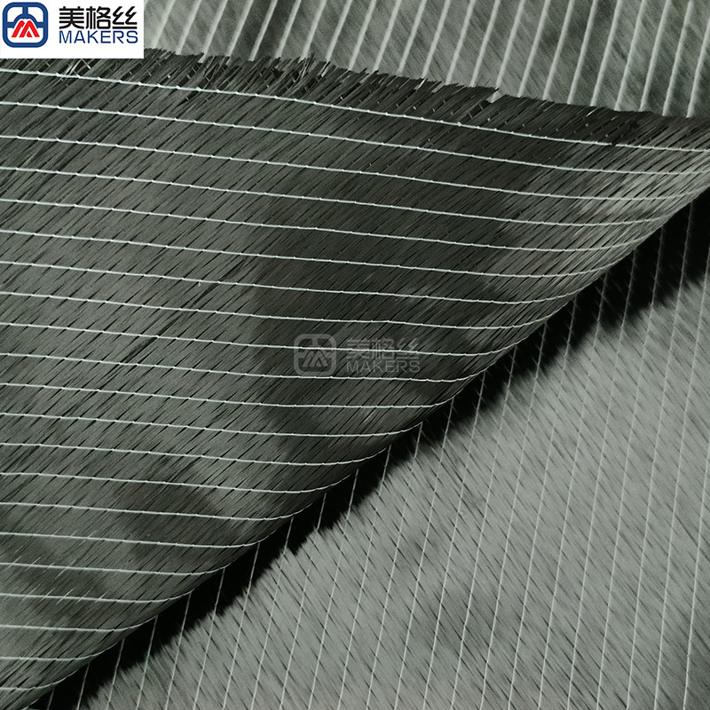 Multi-Axis Carbon Fiber Cloth 100 Grams Positive 45 ° Minus 45 ° Carbon Fiber Biaxial Cloth Reinforcement
