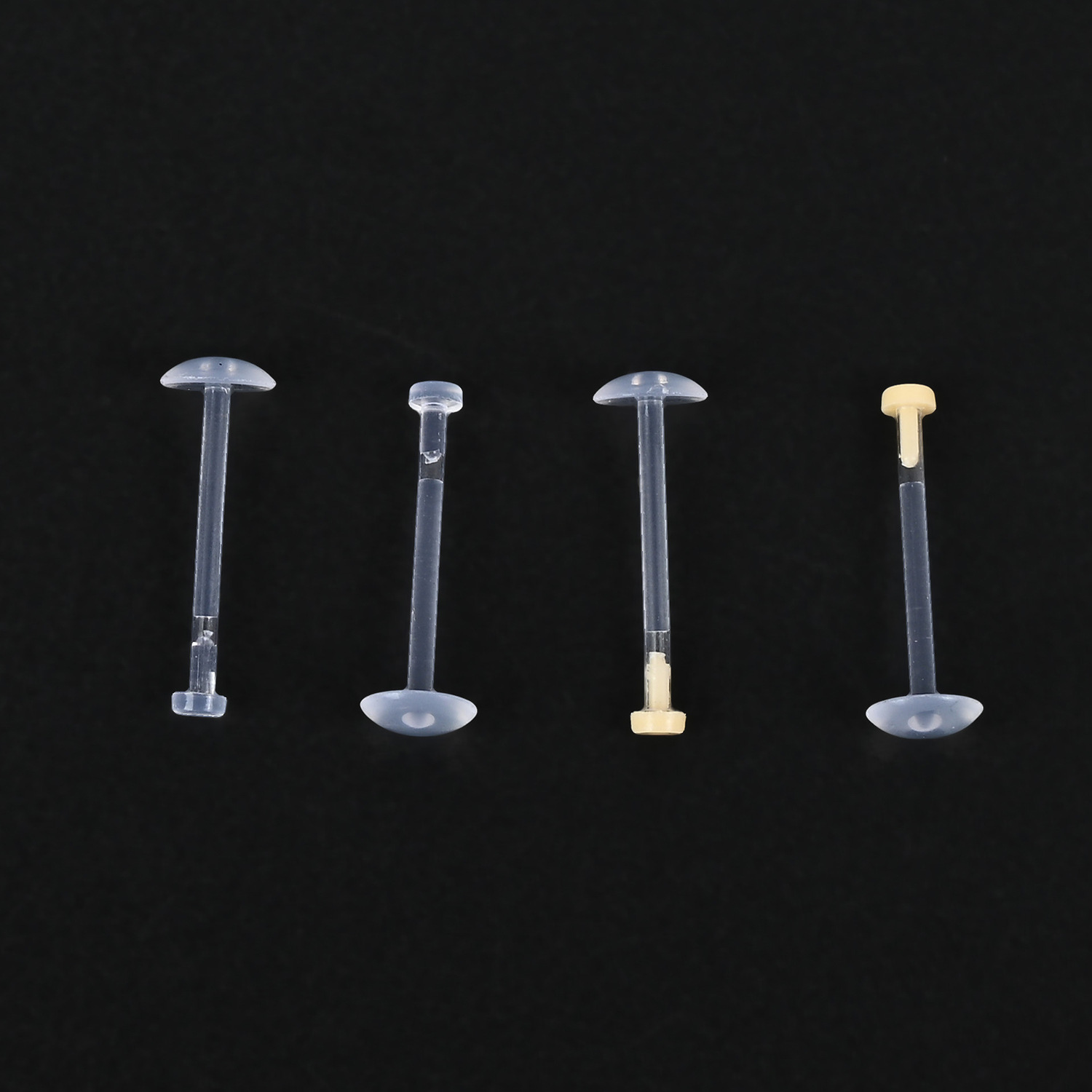 Transparent Invisible Lip Nail 1.0 Plug-In Transparent Lip Nail Student Invisible Round Nose Nail Flesh-Colored Personalized Piercing Jewelry