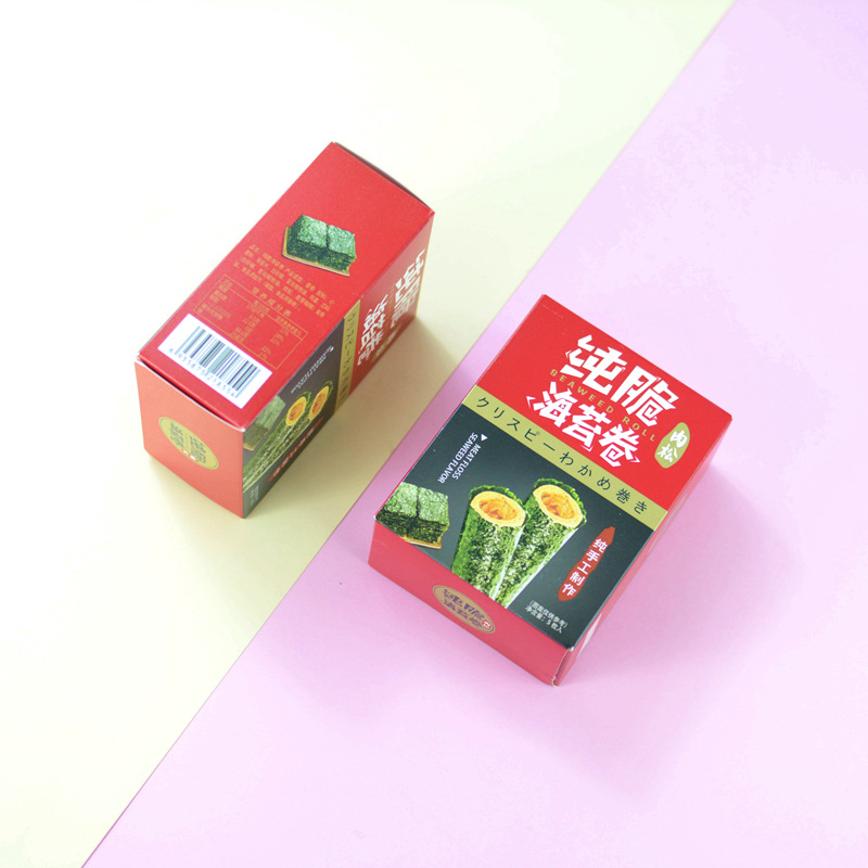 Huijia Pure Crisp Sea Moss Roll Greedy Snacks Cake Accompanied by Full Moon One Year Wedding Birthday Accompanying Gift 5 Pack