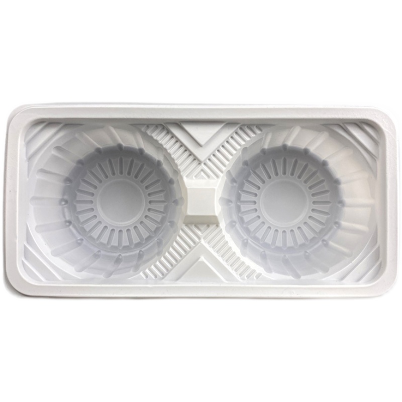 Milk tea double cup holder plastic two cup saucer takeaway milk tea cup holder anti-spill fixed thickened disposable cup holder commercial