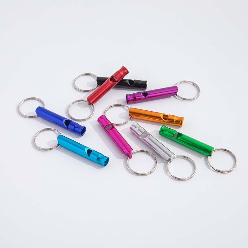 Оптовая продажа алюминиевого свистка для outdoor, свисток для тренировок, свисток для выживания, свисток для судей