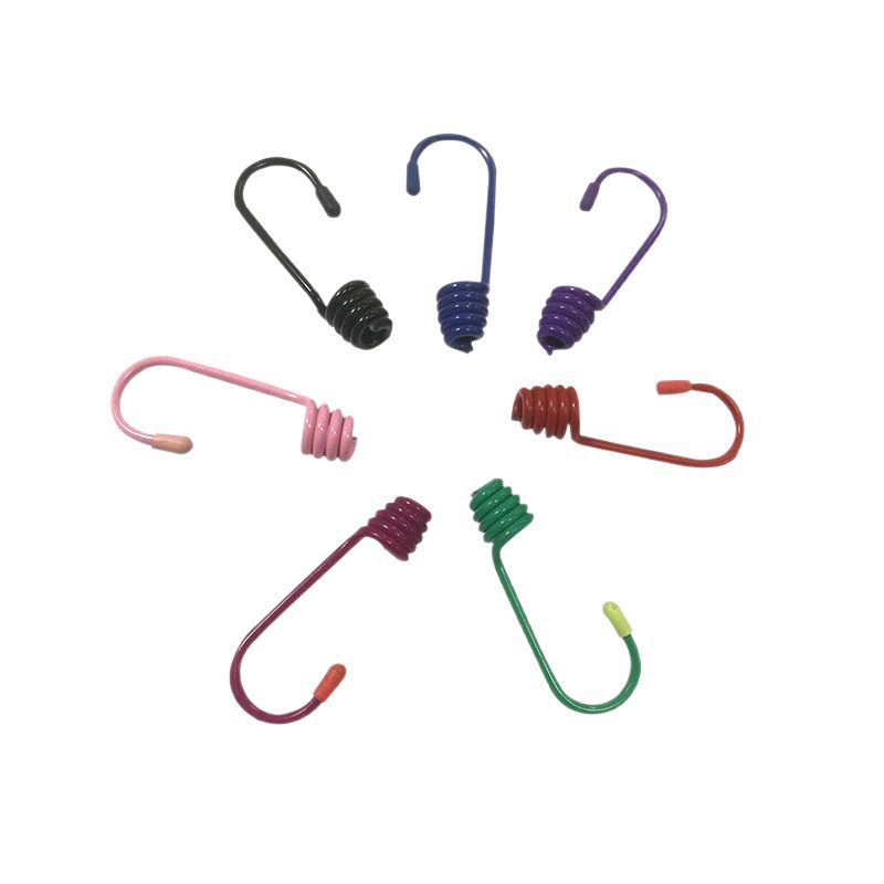 Head Sealing with Hook, Plastic-Coated Head Elastic Rope, Motorcycle Binding Belt, Luggage Rope, Outdoor Camping Hook Fixing Rope