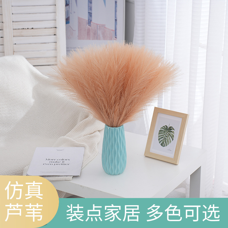 Симуляция тростника, высококачественный цветочный букет, легкий роскошный декор для пола, поддельные цветы, скандинавский домашний декор