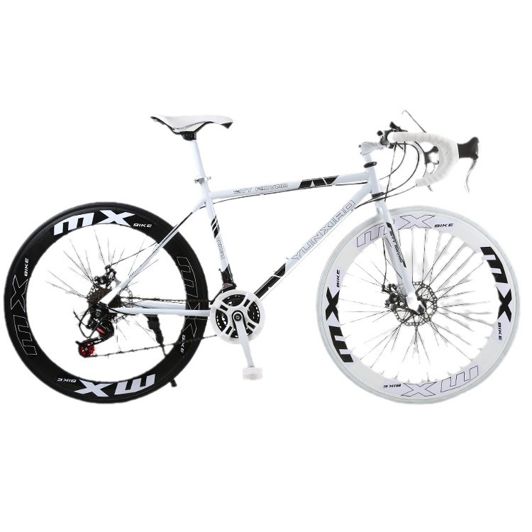 Гоночный велосипед с переключением передач, твердое колесо, фристайл, популярный фиксированный механизм, ультралегкий, дисковый тормоз, взрослый, мужской и женский велосипед, 24 скорости