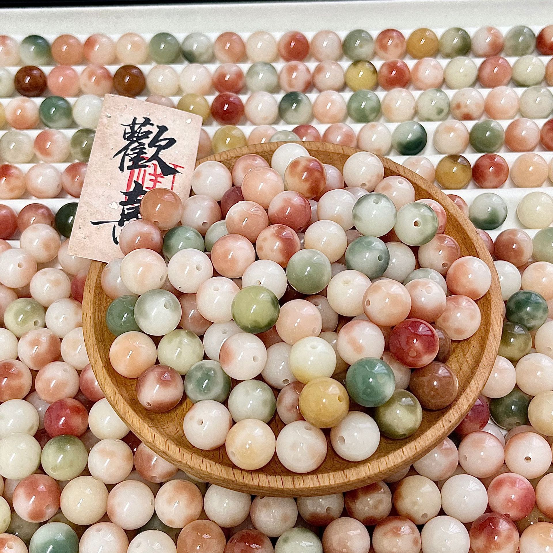 Натуральные бусины из цветочной кожи бодхи, рассыпные бусины, DIY, бусины для четок, оптовая продажа