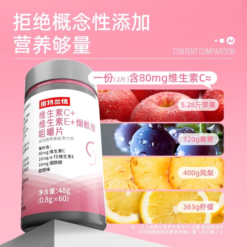Vitamin C Vitamin E nicotinamide diet vitamin C Vitamin E nicotinamide chewable tablets compound vitamin