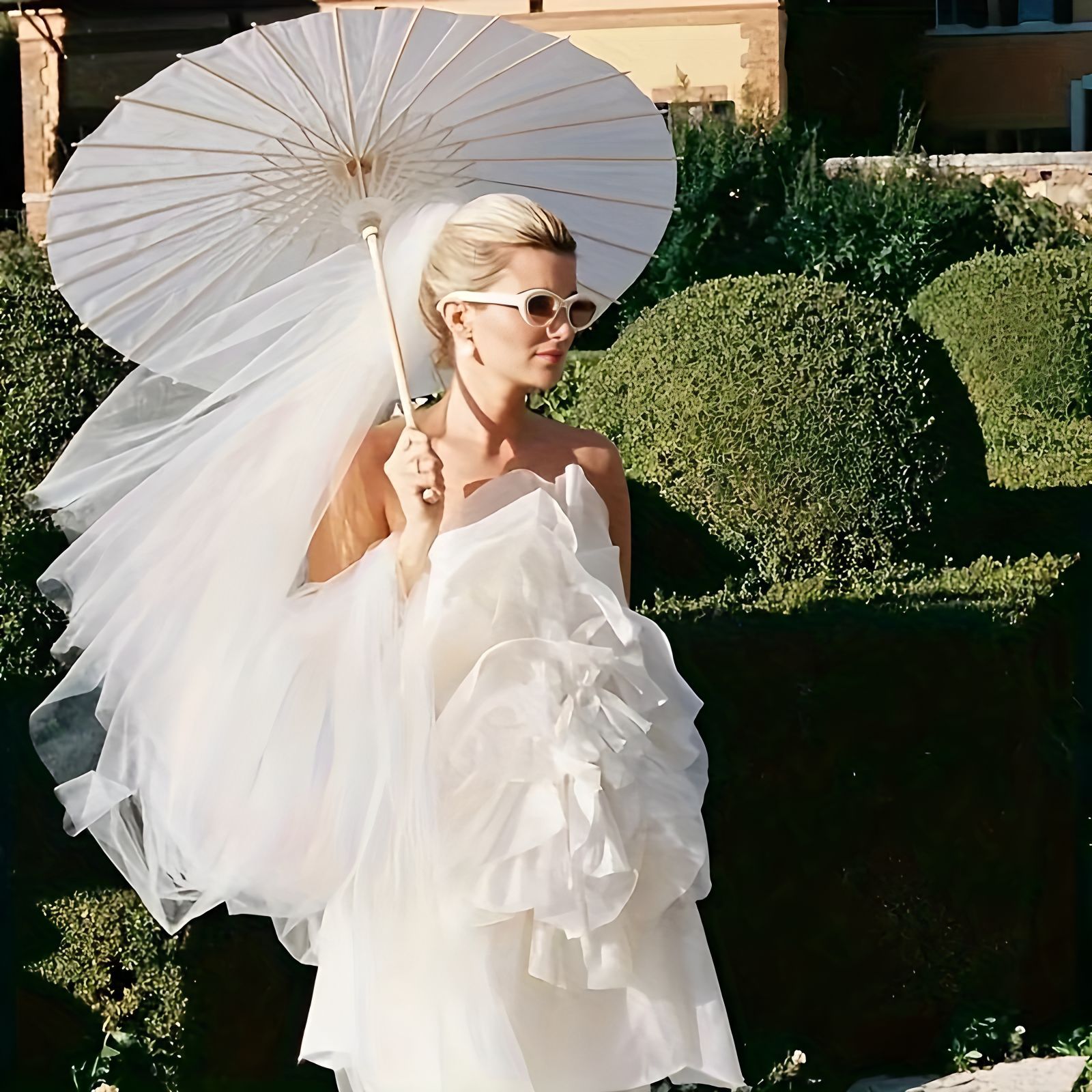 Cross-Border Wedding Photo Blank Oil Paper Umbrella DIY Painting Bridesmaid Kidsren's Toy Umbrella Mini Paper Umbrella Wholesale Handmade