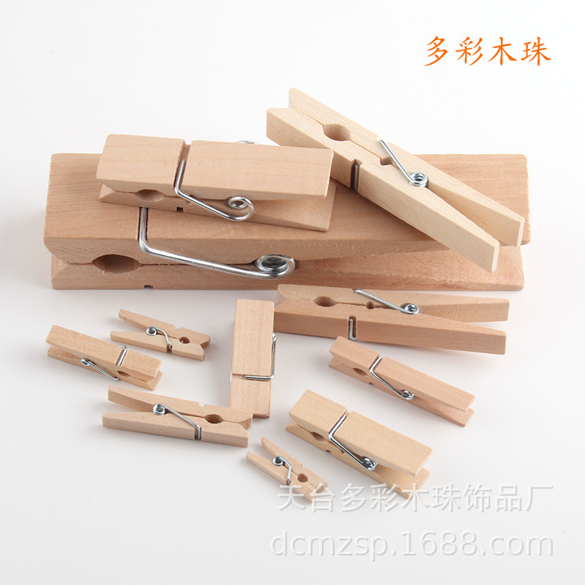 Прямые поставки с фабрики 2.5~15см Деревянный цвет Деревянный зажим Хранение Зажим для визиток Фотографий Деревянные ремесла