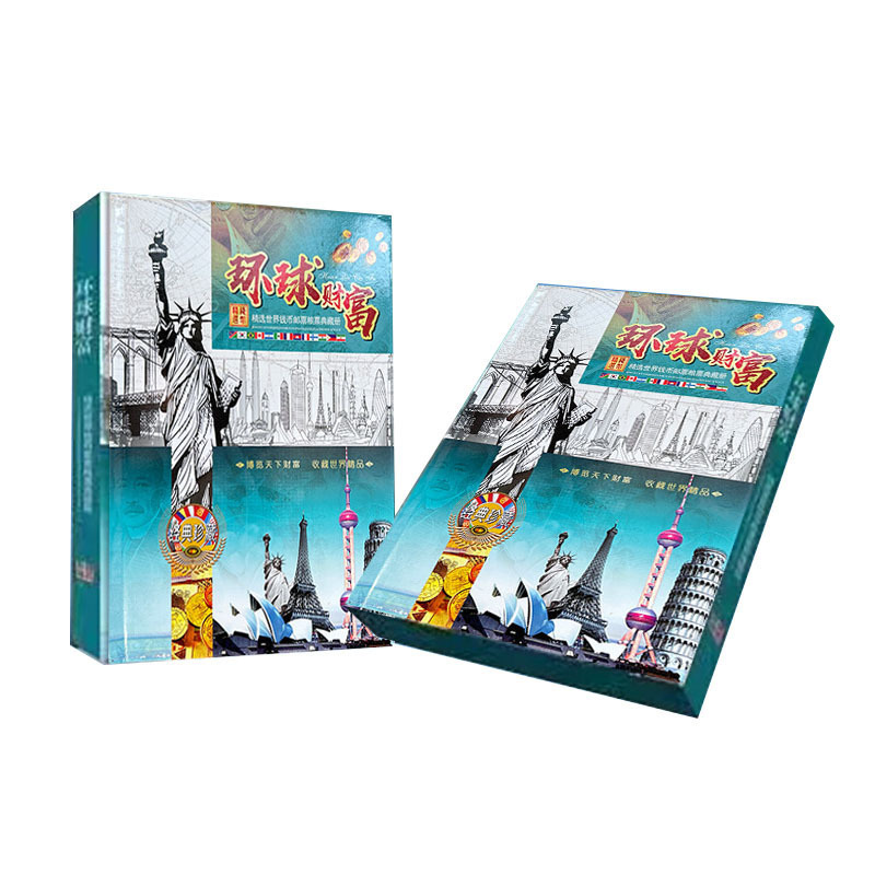 Manufacturer's Ready-Made Global Wealth Coin Book, 36 Foreign Currency Sets, Collection Book, Sales Gifts, Support for Dropshipping