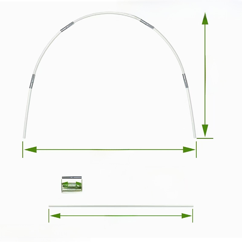 Factory cross-border Amazon gardening garden arch shed bracket glass fiber rod fiber rod folding agricultural small arch shed