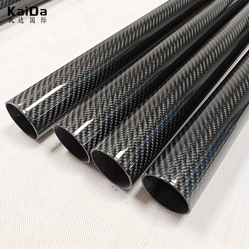 3K Full Carbon Fiber High-Strength Carbon Tube with Wall Thickness of 1Mm-30Mm, Carbon Fiber Tube Manufacturer Direct Sales Carbon Tube