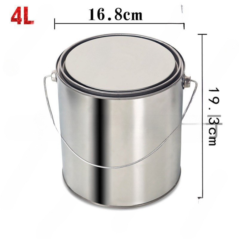 Бочка для образцов асфальта, железная банка для сохранения образцов, сумка для краски, железная бочка с крышкой, переработанная герметичная банка, железная бочка, круглая бочка