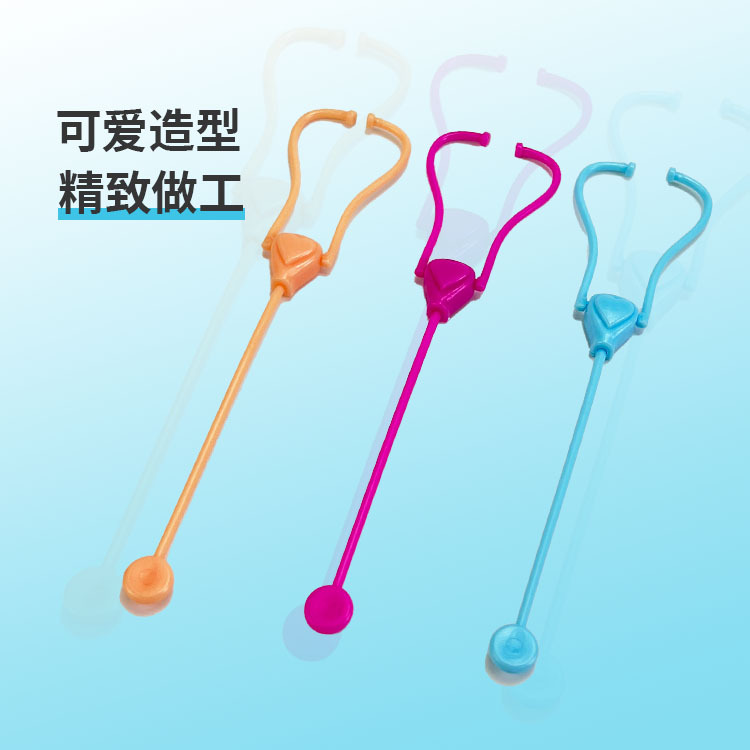 Simulated Stethoscope Earpiece Medical Kit Pulse Meter Toy Doll Accessories Wholesale Children's Pretend Play Doctor Nurse