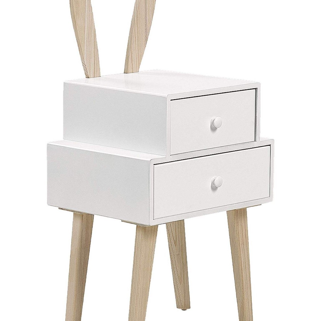 Phoenix Cute Children's Bedside Table Rabbit Shape Suitable for Children's Bedside Table Storage Storage Toys Etc