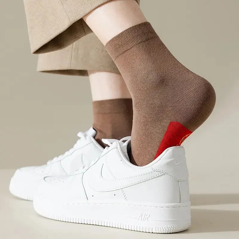 Year of the Snake Benmingnian Red Socks for Men and Women Autumn and Winter Youth Mid-length Socks New Year Festive Red Socks Red Stockings