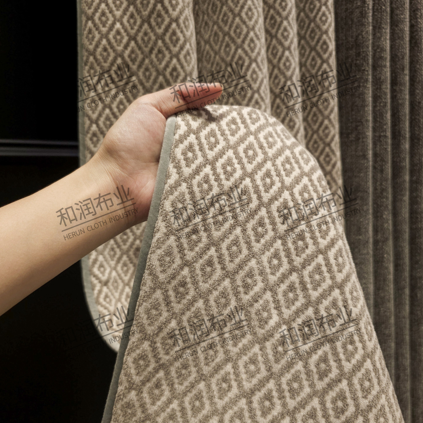 Modern Light Luxury Retro American Song-Style Aesthetic Chenille French Living Room Villa High-End Curtains Bedroom High-End