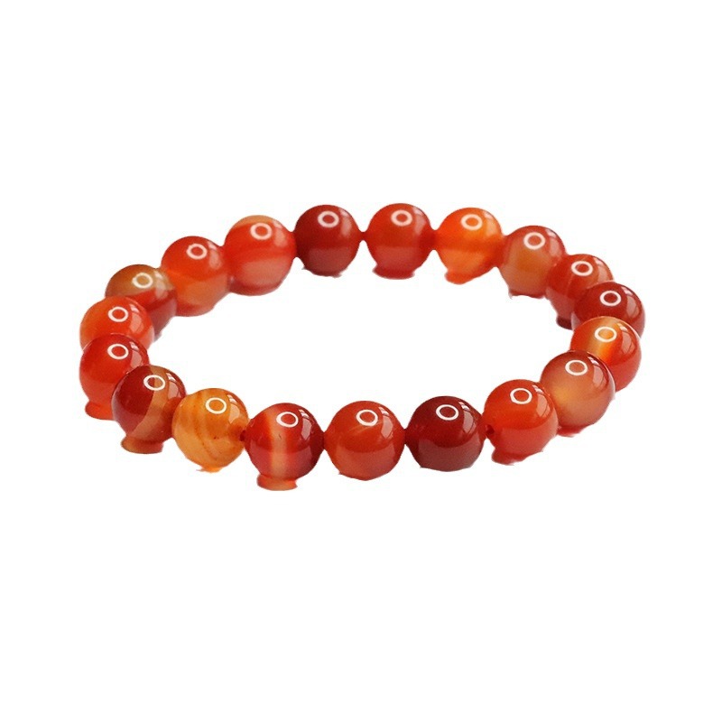 Yuyu Natural Red Agate Bracelet Silk Striped Chalcedony Bracelet Jewelry Factory Wholesale MN3121402