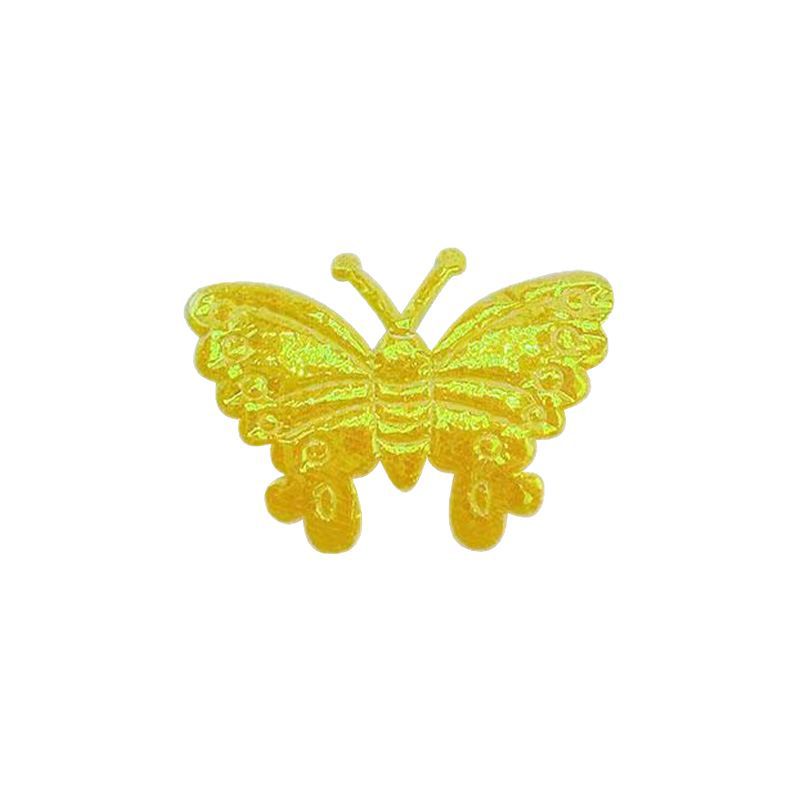 Ultrasonic Embossed Butterfly DIY Jewelry Accessories Single-Sided Ab Colorful Bow Barbie Doll Decoration Material