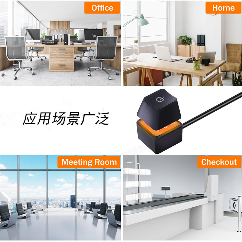 Mechanical button on/off PC LED 7 colors, stop \start desktop, desktop desktop switch