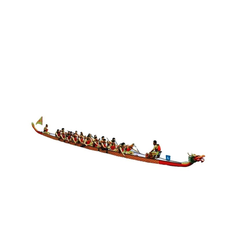 Dragon Boat Festival Competition Fiberglass Dragon Boat Processing Standard Type 22-Person/18-Person/12-Person Dragon Boat Race Dragon Boat