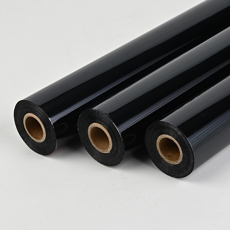 Factory Direct Sales Hot Stamping Paper Black Hot Color Material Electrochemical Aluminum Thermal Transfer Film Uv Crystal Label Washable