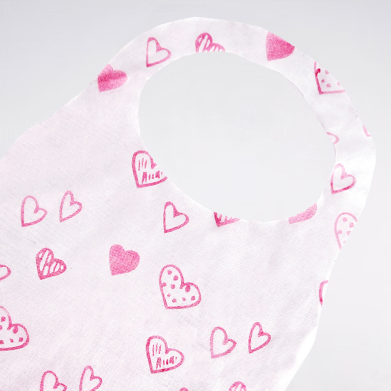 in stock Disposable Non-woven Apron Hot Pot Dining Family Dining Barbecue Painting Waterproof Bib Printable Logo