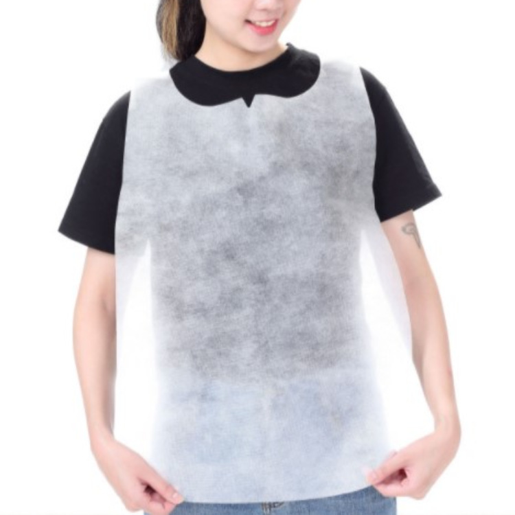 A Disposable Non-woven Apron Catering Hot Pot Guest Barbecue Apron Non-woven Bib Takeaway Dining Apron