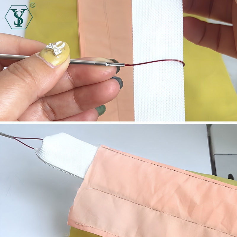 Shuyu-New Sy-391 Stainless Steel Ultra-Fine Eyelet Tool for Threading Waist Rope, Hat Rope, Elastic Lace Magic Tool