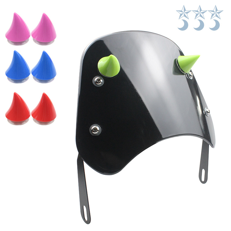 Номер 9 Niu Электрический скутер Модифицированный ветровой щиток Мотоциклетный фара Ветровое стекло Передняя крышка Декорация шлема Рога