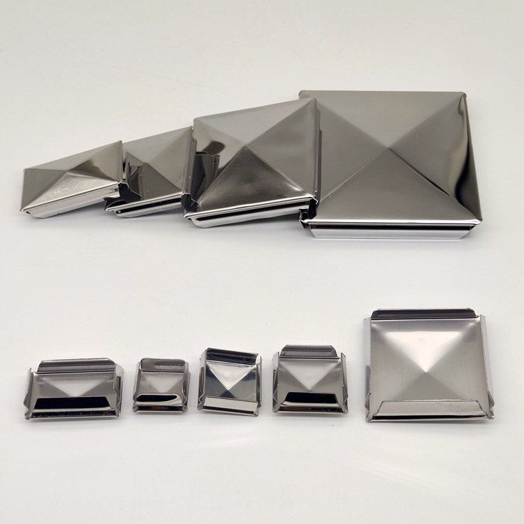 Stainless Steel Square Tube Plug Cap, Square Hole Plug, No-Welding Pipe Plug, Square Star Cap, Square Tube Fittings