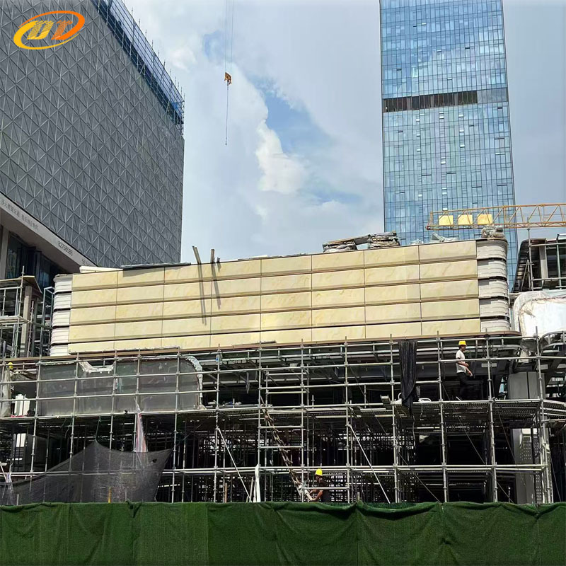 Jade Glass Acrylic Marble Artificial Jade Board Glass Stone Ceiling Background Wall Luminous Column Curved Board