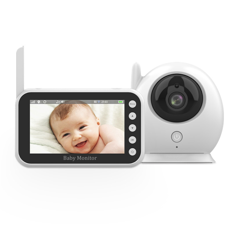in stock wholesale 720P HD 4.3 inch 2.4G wireless crying reminder baby monitor baby monitor