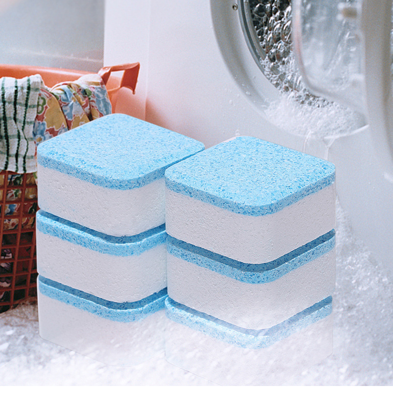 Средство для чистки бака стиральной машины, шипучие таблетки для полностью автоматической стиральной машины, удаление накипи и деконтаминация